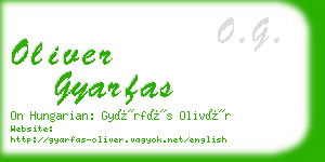 oliver gyarfas business card